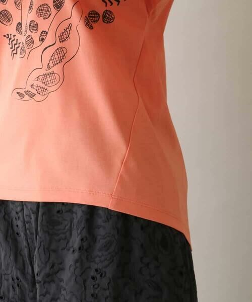 HIROKO KOSHINO / ヒロココシノ カットソー | フラワープリントデザインカットソー /日本製/洗える | 詳細6