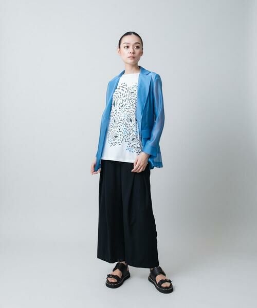 HIROKO KOSHINO / ヒロココシノ チノ・ワークパンツ | シフォンテーパードパンツ /日本製 | 詳細8