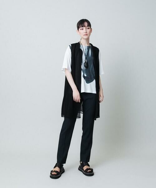 HIROKO KOSHINO / ヒロココシノ チノ・ワークパンツ | スリムシルエットストレッチパンツ /日本製/洗える | 詳細9