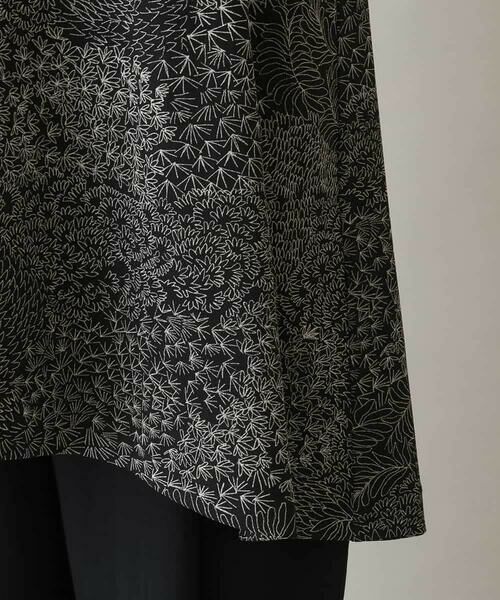 HIROKO KOSHINO / ヒロココシノ チュニック | リブジョイント松葉柄デザインチュニック /日本製/洗える | 詳細7