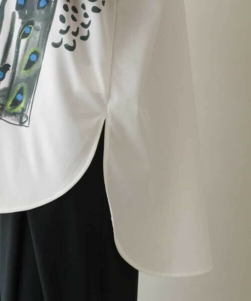 HIROKO KOSHINO / ヒロココシノ カットソー | 異素材MIXアートプリントカットソー /日本製/洗える | 詳細6