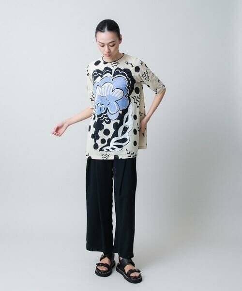 HIROKO KOSHINO / ヒロココシノ チュニック | アートモチーフプリントチュニック /日本製/洗える | 詳細10
