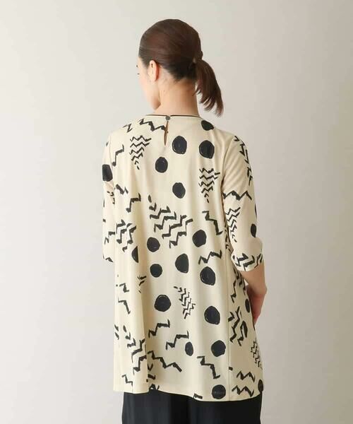 HIROKO KOSHINO / ヒロココシノ チュニック | アートモチーフプリントチュニック /日本製/洗える | 詳細2