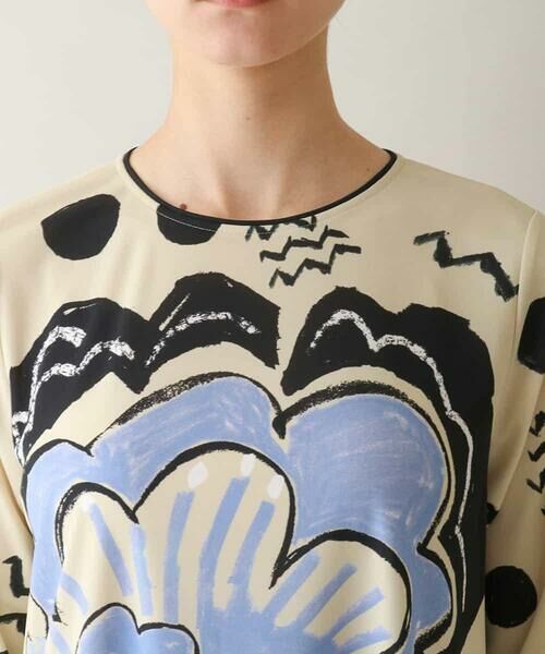 HIROKO KOSHINO / ヒロココシノ チュニック | アートモチーフプリントチュニック /日本製/洗える | 詳細3