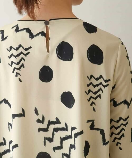HIROKO KOSHINO / ヒロココシノ チュニック | アートモチーフプリントチュニック /日本製/洗える | 詳細4