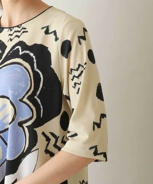 HIROKO KOSHINO / ヒロココシノ チュニック | アートモチーフプリントチュニック /日本製/洗える | 詳細5