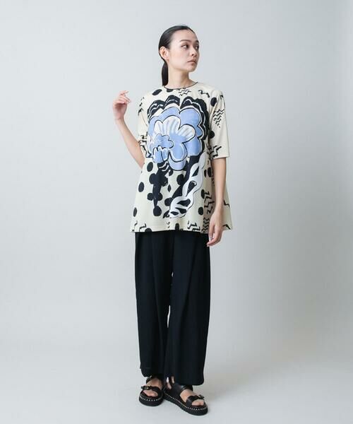 HIROKO KOSHINO / ヒロココシノ チュニック | アートモチーフプリントチュニック /日本製/洗える | 詳細8