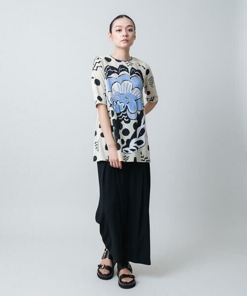 HIROKO KOSHINO / ヒロココシノ チュニック | アートモチーフプリントチュニック /日本製/洗える | 詳細9