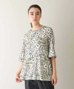 HIROKO KOSHINO / ヒロココシノ ベア天竺アートプリントプルオーバー /日本製/洗える ベア天竺アートプリントプルオーバー /日本製/洗える(カットソー