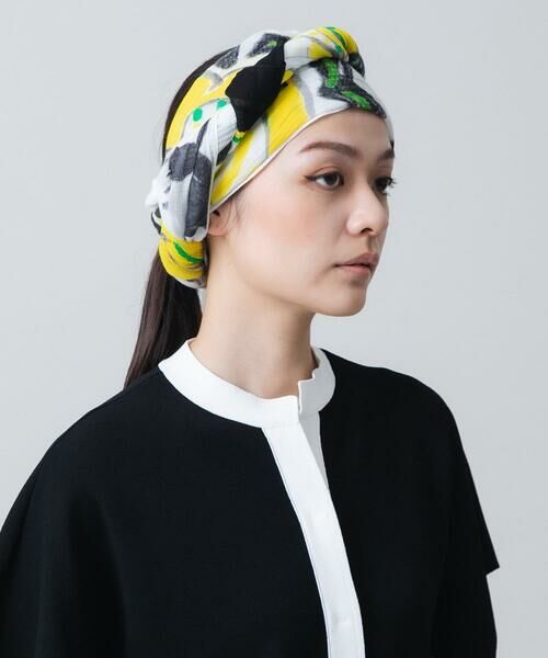 HIROKO KOSHINO / ヒロココシノ マフラー・ショール・スヌード・ストール | FREESIAコットンプリントストール /洗える | 詳細1