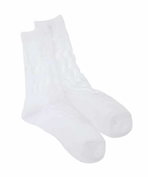 HIROKO KOSHINO / ヒロココシノ その他小物 | FREESIAシースルーハイソックス/日本製/洗濯機で洗える | 詳細1