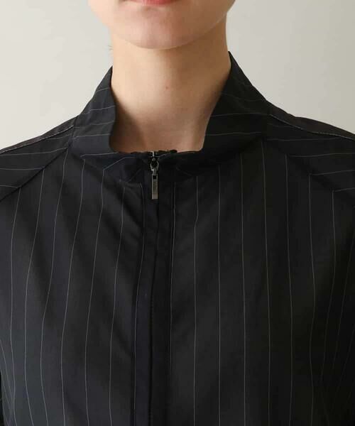 HIROKO KOSHINO / ヒロココシノ シャツ・ブラウス | ジップアップオーガンジーブラウス/洗える | 詳細5