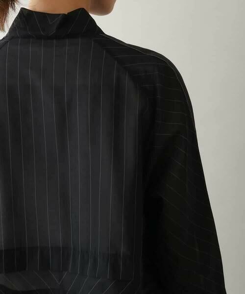 HIROKO KOSHINO / ヒロココシノ シャツ・ブラウス | ジップアップオーガンジーブラウス/洗える | 詳細6