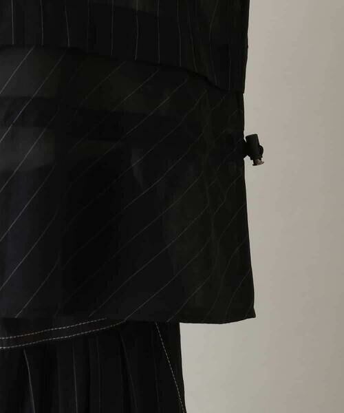 HIROKO KOSHINO / ヒロココシノ シャツ・ブラウス | ジップアップオーガンジーブラウス/洗える | 詳細8