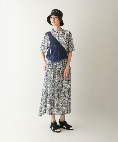 HIROKO KOSHINO / ヒロココシノ ベスト | ストレッチデニムワンショルダーベスト/洗える | 詳細10