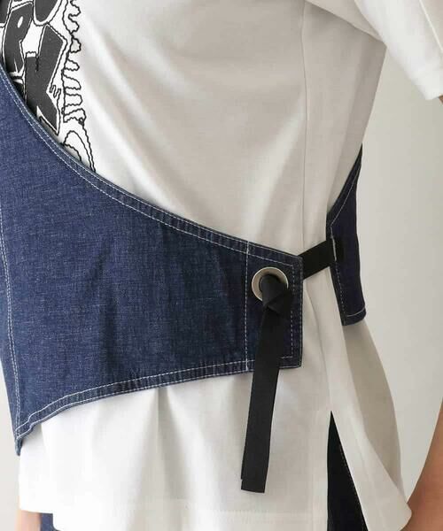 HIROKO KOSHINO / ヒロココシノ ベスト | ストレッチデニムワンショルダーベスト/洗える | 詳細5