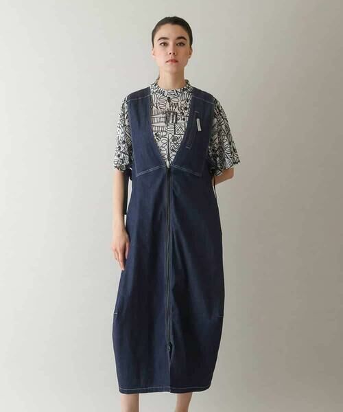 HIROKO KOSHINO / ヒロココシノ ロング・マキシ丈スカート | ストレッチデニムジャンパースカート/洗える | 詳細1