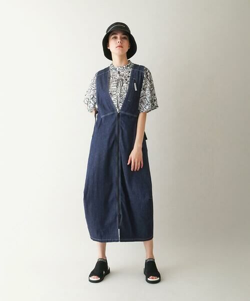 HIROKO KOSHINO / ヒロココシノ ロング・マキシ丈スカート | ストレッチデニムジャンパースカート/洗える | 詳細12