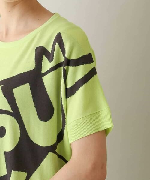 HIROKO KOSHINO / ヒロココシノ ニット・セーター | ネコモチーフロゴニットプルオーバー/洗える | 詳細5