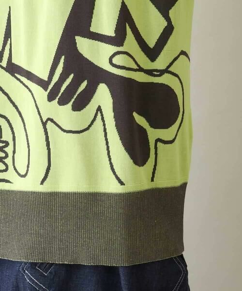 HIROKO KOSHINO / ヒロココシノ ニット・セーター | ネコモチーフロゴニットプルオーバー/洗える | 詳細6