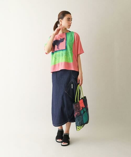 HIROKO KOSHINO / ヒロココシノ ロング・マキシ丈スカート | ストレッチデニムスカート/洗える | 詳細13