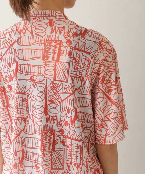 HIROKO KOSHINO / ヒロココシノ カットソー | 幾何柄プリントプルオーバー/洗える | 詳細4