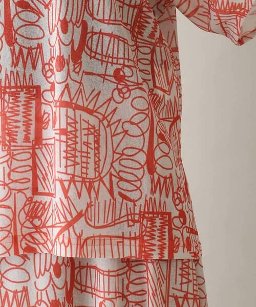 HIROKO KOSHINO / ヒロココシノ カットソー | 幾何柄プリントプルオーバー/洗える | 詳細6