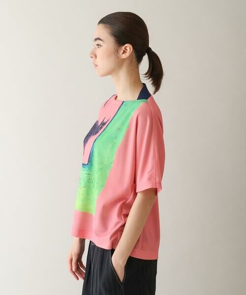 HIROKO KOSHINO / ヒロココシノ カットソー | ネコモチーフアートプリントカットソー /日本製/洗える | 詳細1