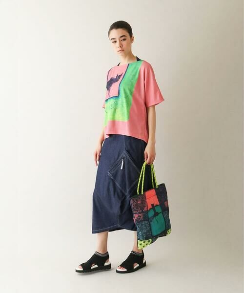 HIROKO KOSHINO / ヒロココシノ カットソー | ネコモチーフアートプリントカットソー /日本製/洗える | 詳細13