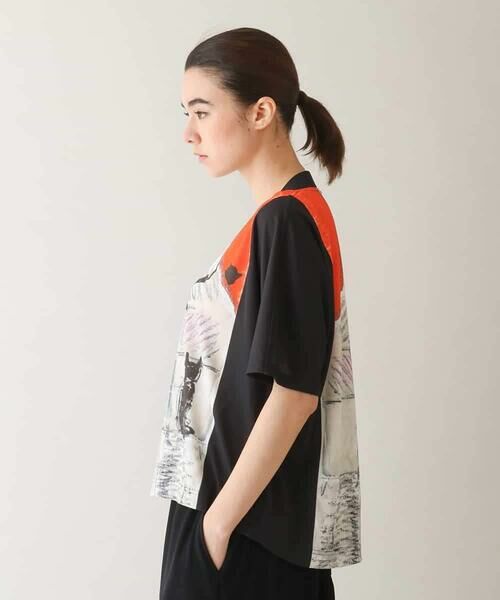 HIROKO KOSHINO / ヒロココシノ カットソー | ネコモチーフアートプリントカットソー /日本製/洗える | 詳細3