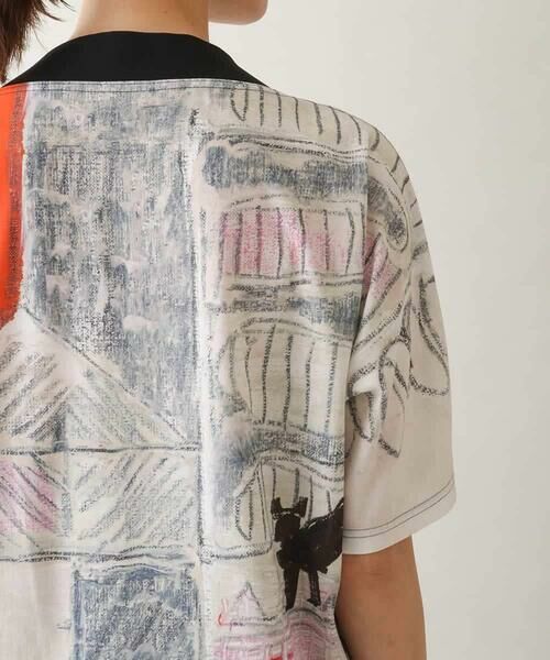 HIROKO KOSHINO / ヒロココシノ カットソー | ネコモチーフアートプリントカットソー /日本製/洗える | 詳細5