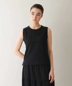 HIROKO KOSHINO / ヒロココシノ 【日本製/洗濯機で洗える】チュニック丈ベーシックタンクトップ 日本製/洗濯機で洗える】チュニック丈ベーシックタンクトップ