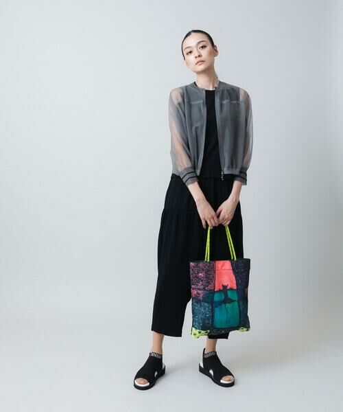 HIROKO KOSHINO / ヒロココシノ タンクトップ | 異素材ドッキングタンクトップ /日本製/洗える | 詳細10