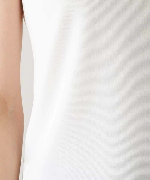 HIROKO KOSHINO / ヒロココシノ タンクトップ | 異素材ドッキングタンクトップ /日本製/洗える | 詳細7