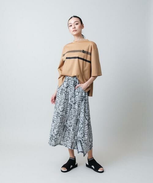 HIROKO KOSHINO / ヒロココシノ カットソー | 配色ラインロゴ刺繍カットソー /日本製/洗える | 詳細10