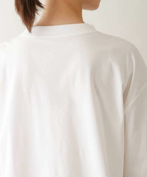 HIROKO KOSHINO / ヒロココシノ カットソー | 配色ラインロゴ刺繍カットソー /日本製/洗える | 詳細4