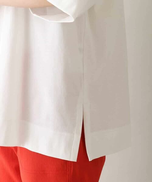 HIROKO KOSHINO / ヒロココシノ カットソー | 配色ラインロゴ刺繍カットソー /日本製/洗える | 詳細6