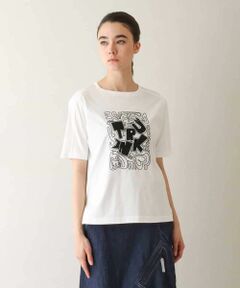 HIROKO KOSHINO / ヒロココシノ カットソー | ネコモチーフロゴ刺繍カットソー /日本製/洗える