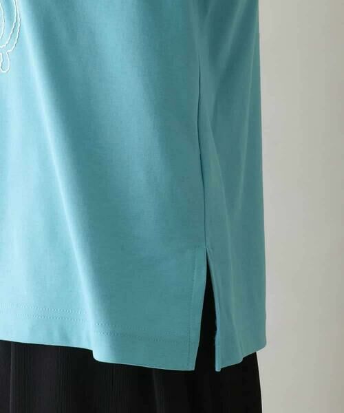 HIROKO KOSHINO / ヒロココシノ カットソー | ネコモチーフロゴ刺繍カットソー /日本製/洗える | 詳細6