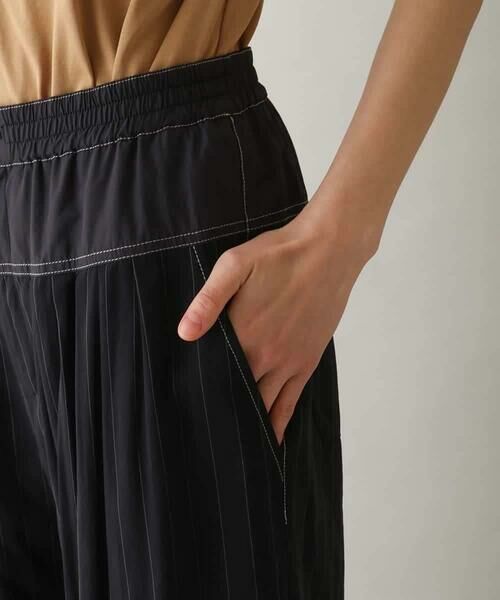 HIROKO KOSHINO / ヒロココシノ その他パンツ | ストライプオーガンジーワイドパンツ /洗える | 詳細4