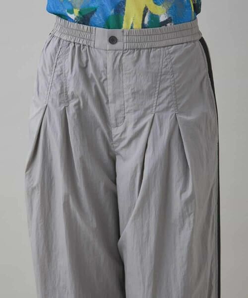 HIROKO KOSHINO / ヒロココシノ チノ・ワークパンツ | サイドラインナイロンパンツ /洗える | 詳細3