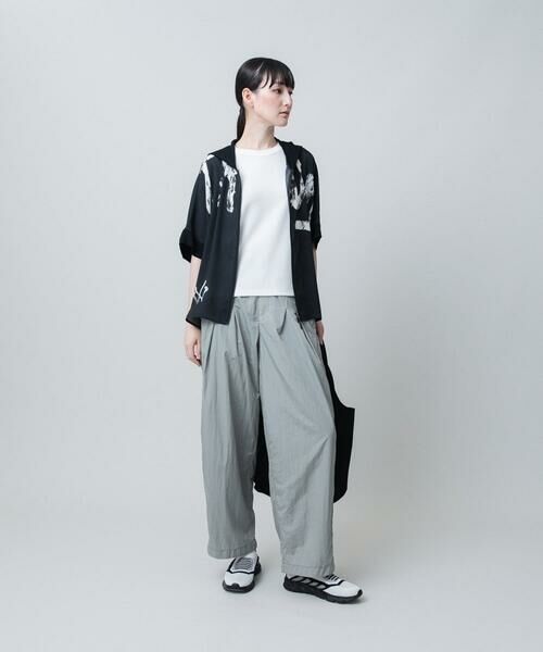 HIROKO KOSHINO / ヒロココシノ チノ・ワークパンツ | サイドラインナイロンパンツ /洗える | 詳細9
