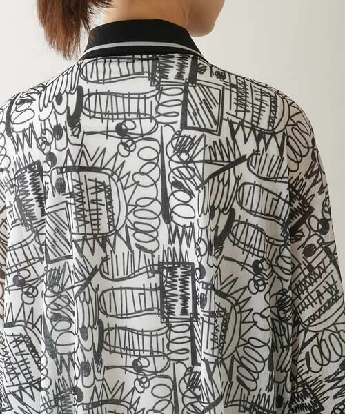 HIROKO KOSHINO / ヒロココシノ チュニック | 幾何柄プリントポロチュニック /洗える | 詳細4