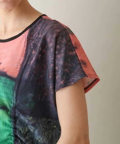 HIROKO KOSHINO / ヒロココシノ チュニック | ネコモチーフアートプリントチュニック/日本製/洗える | 詳細2