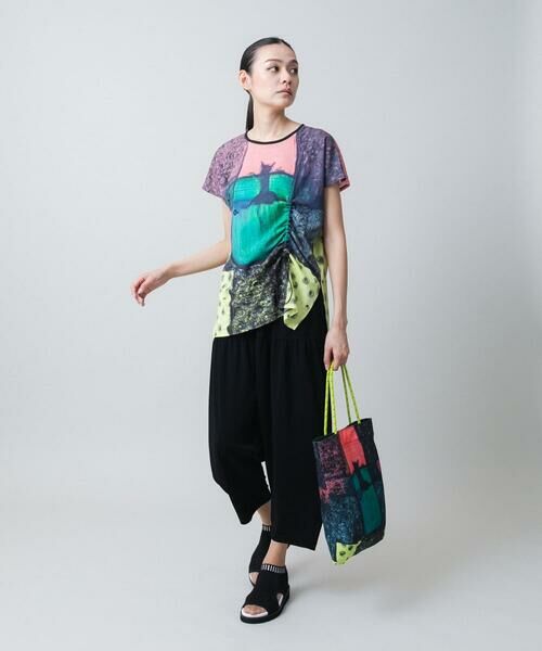 HIROKO KOSHINO / ヒロココシノ チュニック | ネコモチーフアートプリントチュニック/日本製/洗える | 詳細6