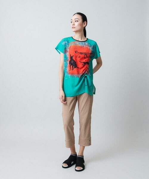 HIROKO KOSHINO / ヒロココシノ チュニック | ネコモチーフアートプリントチュニック/日本製/洗える | 詳細8