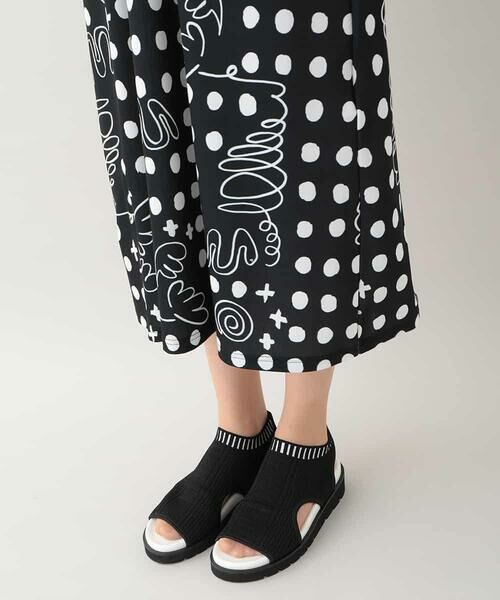 HIROKO KOSHINO / ヒロココシノ ロング・マキシ丈ワンピース | 幾何ドット柄プリントワンピース/日本製/洗濯機で洗える | 詳細12