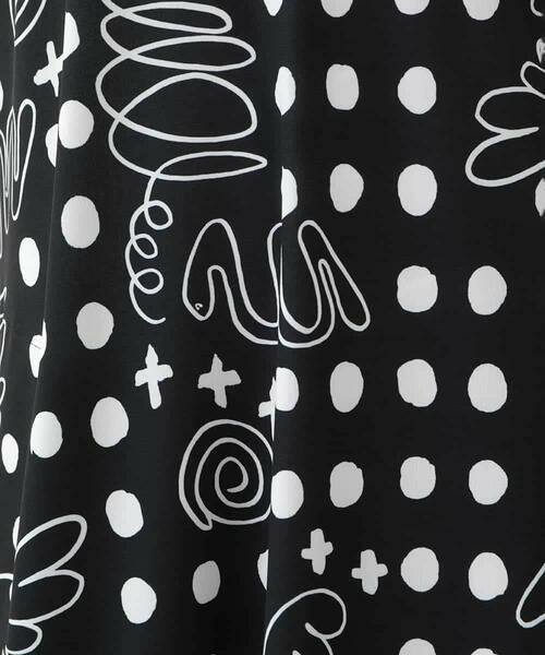 HIROKO KOSHINO / ヒロココシノ ロング・マキシ丈ワンピース | 幾何ドット柄プリントワンピース/日本製/洗濯機で洗える | 詳細13