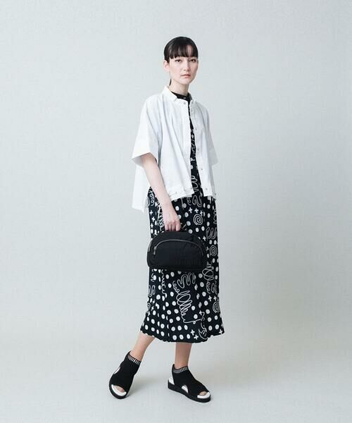 HIROKO KOSHINO / ヒロココシノ ロング・マキシ丈ワンピース | 幾何ドット柄プリントワンピース/日本製/洗濯機で洗える | 詳細14