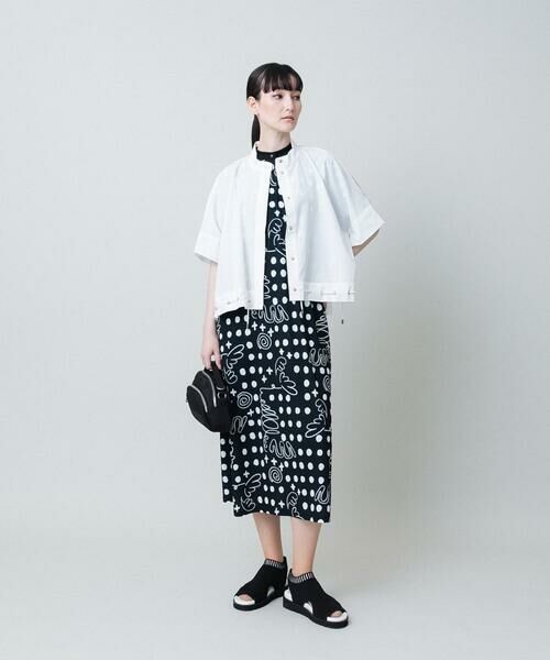 HIROKO KOSHINO / ヒロココシノ ロング・マキシ丈ワンピース | 幾何ドット柄プリントワンピース/日本製/洗濯機で洗える | 詳細15